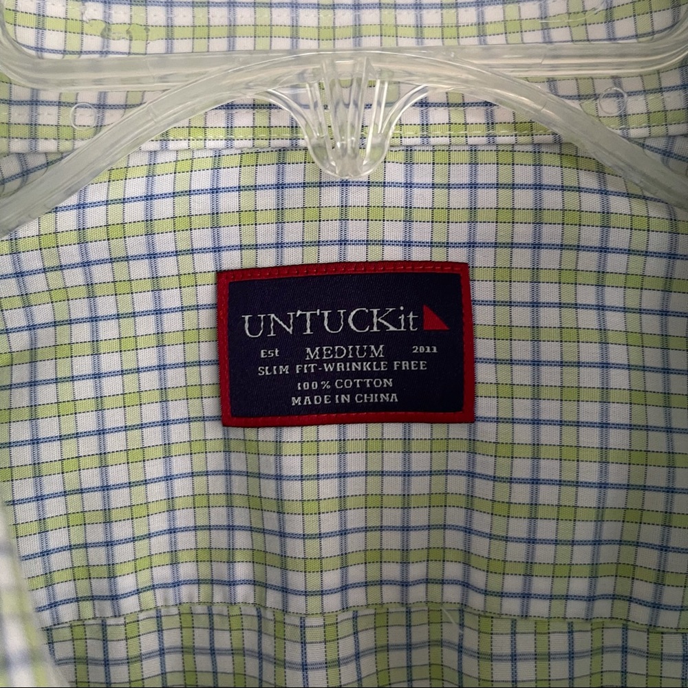 Untuckit Checks Button Down Long Sleeve Shirt - image 3